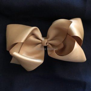 Mustard 6" Boutique Bow  -kids-  4B2431  Handmade NWT Boutique